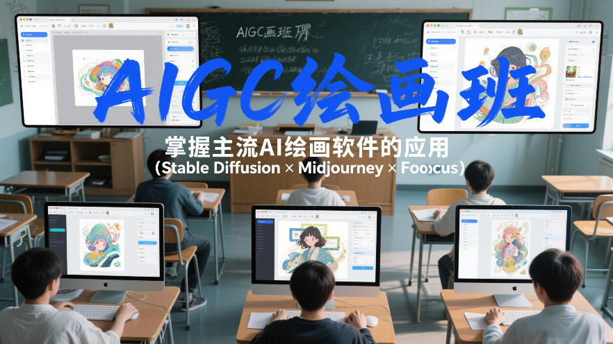 AIGC绘画班,掌握主流Ai绘画软件的应用(Stable Diffusion x Midjourney x Fooocus)-优品网赚资源库