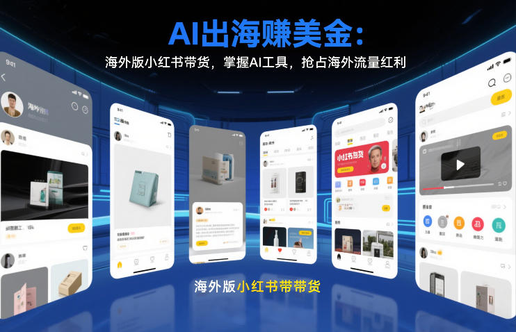 AI出海賺美金:海外版小红书带货,掌握AI工具,抢占海外流量红利(更新2026)-优品网赚资源库