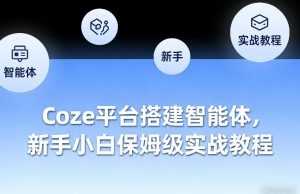 Coze平台搭建智能体,新手小白保姆级实战教程-优品网赚资源库