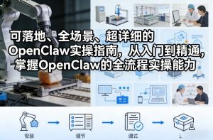可落地、全场景、超详细的OpenClaw实操指南，从入门到精通，掌握OpenClaw的全流程实操能力-优品网赚资源库