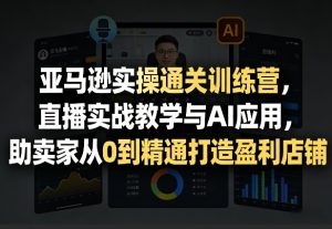 亚马逊实操通关训练营，直播实战教学与AI应用，助卖家从0到精通打造盈利店铺（更新3月23日）-优品网赚资源库