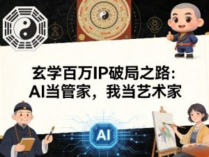 玄学百万IP破局之路：AI当管家，我当艺术家-优品网赚资源库