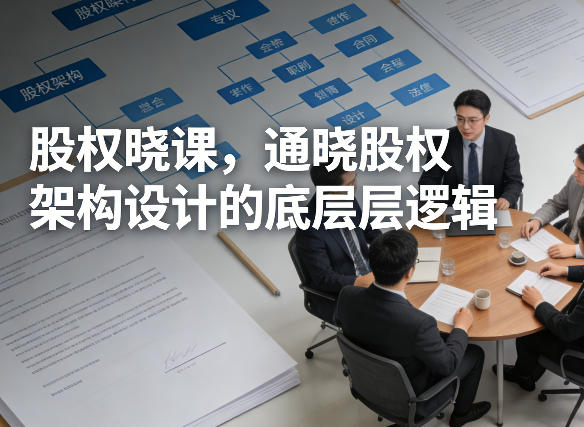 股权晓课，通晓股权架构设计的底层逻辑-优品网赚资源库