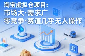 淘宝虚拟仓项目,市场大,需求广,零竞争,赛道几乎没人操作-优品网赚资源库