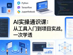AI实操通识课，从工具入门到项目实战，一次学透-优品网赚资源库