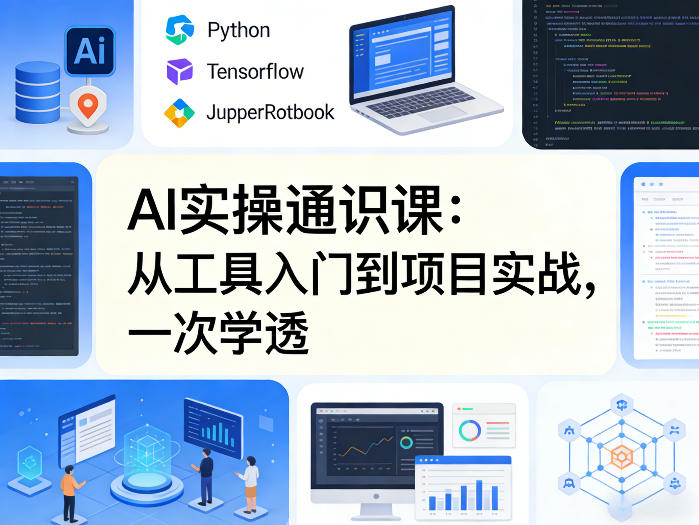 AI实操通识课，从工具入门到项目实战，一次学透-优品网赚资源库