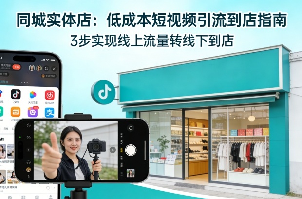 同城实体店，如何低成本把客户从短视频带到线下门店-优品网赚资源库