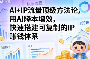 AI+IP流量顶级方法论，用AI降本增效，快速搭建可复制的IP賺钱体系-优品网赚资源库