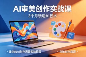 AI审美创作实战课,3个月玩透AI艺术,让你的AI创作思路脱胎换骨,突破创作瓶颈-优品网赚资源库
