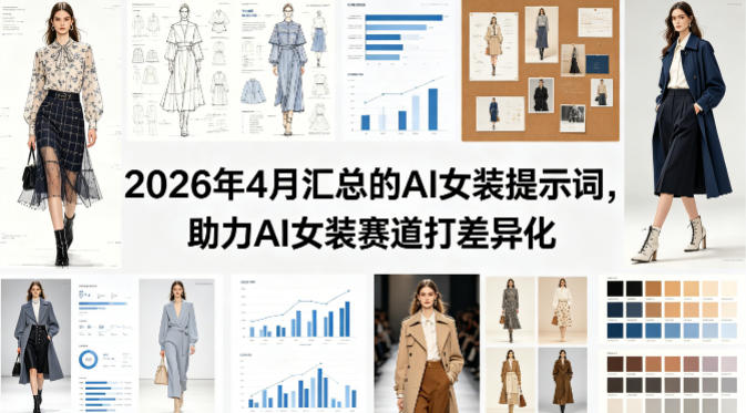 2026年4月汇总的AI女装提示词，助力AI女装赛道打差异化-优品网赚资源库