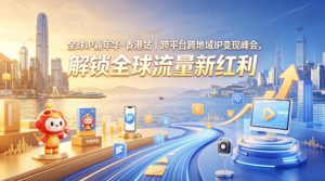 全球IP嘉年华·香港站｜跨平台跨地域IP变现峰会，解锁全球流量新红利-优品网赚资源库