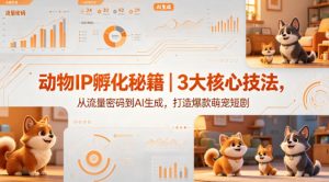动物IP孵化秘籍｜3大核心技法，从流量密码到AI生成，打造爆款萌宠短剧-优品网赚资源库