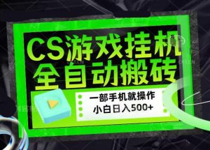 CSGO游戏挂G捡漏搬砖，超稳定的项目，带领1000+小白实现日入500+，数据可视频验证【揭秘】-优品网赚资源库
