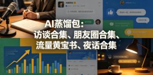 AI蒸馏包：访谈合集、朋友圈合集、流量黄宝书、夜话合集【文档】-优品网赚资源库