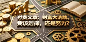 付费文章：财富大洗牌，我该选择，还是努力？-优品网赚资源库