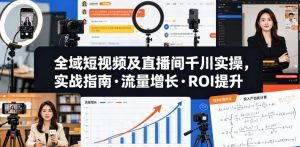 全域短视频及直播间千川实操，实战指南·流量增长·ROI提升-优品网赚资源库