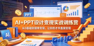 AI+PPT设计变现实战训练营，从0基础到接单变现，让你的才华直接变现-优品网赚资源库
