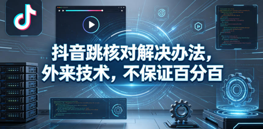 抖音跳核对解决办法，外来技术，不保证百分百-优品网赚资源库