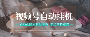 视频号自动挂G项目，自动化脚本省时省力，手工单价更高，日入300+全网最稳【揭秘】-优品网赚资源库