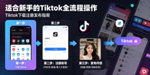 Tiktok下载注册发布,适合新手的Tiktok全流程操作-优品网赚资源库