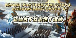 爆款AI漫剧《斩仙台下我震惊了诸神》深度解析课，逐段拆解仙侠漫剧镜头与制作思路，快速复刻爆款创作模式-优品网赚资源库