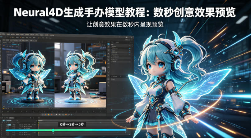 Neural4D生成手办模型教程，让创意效果在数秒内呈现预览-优品网赚资源库