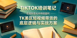 视界跨境TIKTOK4月17培训笔记,在规则变化中持续盈利,TK美区短视频带货的底层逻辑与实战方案【文档】-优品网赚资源库