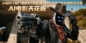 AI短片《丧尸清道夫》拆解课,10天打造国产AI电影天花板-优品网赚资源库