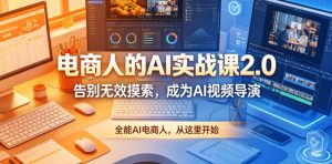 电商人的AI实战课2.0，告别无效摸索，成为AI视频导演，全能AI电商人，从这里开始-优品网赚资源库