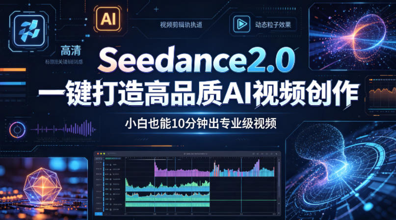 Seedance2.0一键打造高品质AI视频创作，小白也能10分钟出专业级视频-优品网赚资源库