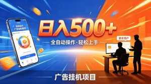 AI智能广告挂G项目,红利赛道24小时全自动运行,支持全国各地考察,可以来公司賺到钱再走【揭秘】-优品网赚资源库