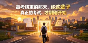 付费文章：高考结束的那天，你这辈子真正的考试，才刚刚开始-优品网赚资源库