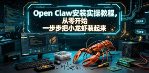 Open Claw安装实操教程,从零开始一步步一步步把小龙虾装起来-优品网赚资源库