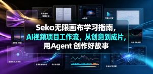 Seko无限画布学习指南，AI视频项目工作流，从创意到成片，用Agent 创作好故事-优品网赚资源库