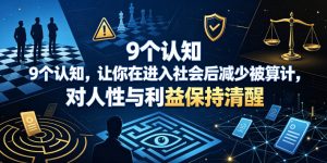 付费文章：9个认知，让你在进入社会后减少被算计，对人性与利益保持清醒-优品网赚资源库