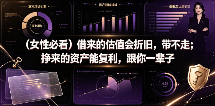 付费文章：（女性必看）借来的估值会折旧，带不走；挣来的资产能复利，跟你一辈子-优品网赚资源库