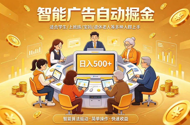 2026年最好做的项目：自动掘金项目，小白轻易上手，单日轻松收入500+【揭秘】-优品网赚资源库
