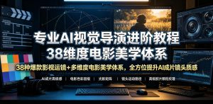 专业AI视觉导演进阶教程，38种爆款影视运镜+多维度电影美学体系，全方位提升AI成片高级感与镜头质感-优品网赚资源库