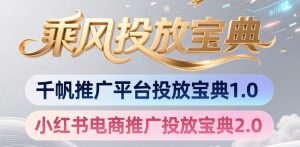 小红书千帆推广平台投放宝典，小红书电商推广投放宝典2.0-优品网赚资源库