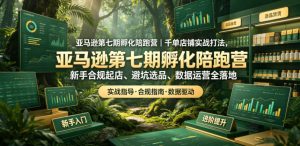亚马逊第七期孵化陪跑营｜千单店铺实战打法，新手合规起店、避坑选品、数据运营全落地（更新0625）-优品网赚资源库