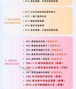 小红书虚拟项目特训班9.0，AI原创PPT技术全跑通，单品单店月纯利润几个W-优品网赚资源库