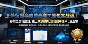 外贸展会赢单全套工具包实战课|参展全流程规划、线上预热邀约、现场谈单话术、展后客户跟进复盘完整落地教程-优品网赚资源库