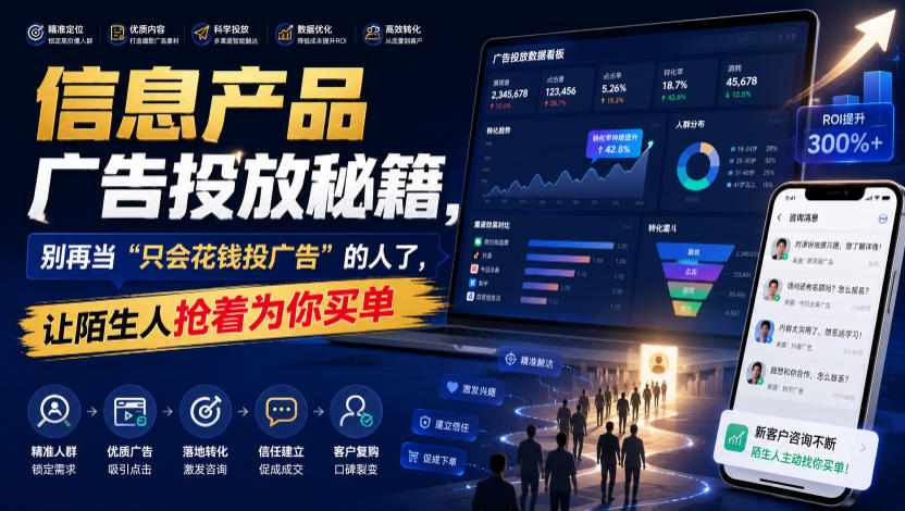 信息产品广告投放秘籍，别再当“只会花钱投广告”的人了，让陌生人抢着为你买单【原创双语字幕】-优品网赚资源库