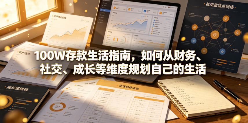 付费文章：100W存款生活指南，如何从财务、社交、成长等维度规划自己的生活-优品网赚资源库