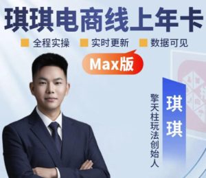 琪琪电商-拼多多年卡2026年8月更新,全类目自然流+付费爆单+擎天柱3.0大促卡流量+非标品高阶运营全套实战课-优品网赚资源库